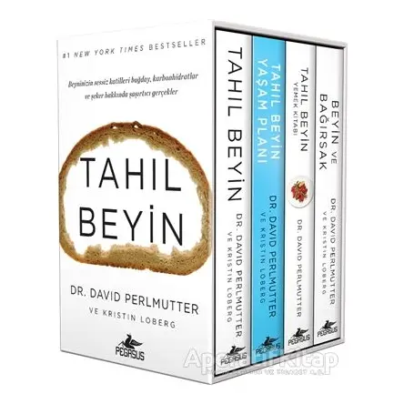 Tahıl Beyin Kutulu Özel Set (4 Kitap Takım) - David Perlmutter - Pegasus Yayınları