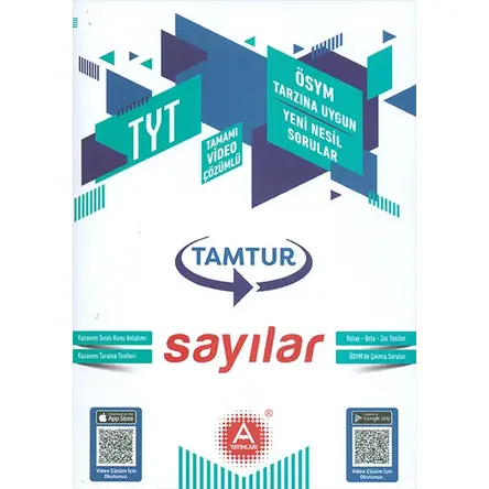 Tamtur TYT Sayılar Yeni Nesil Sorular A yayınları