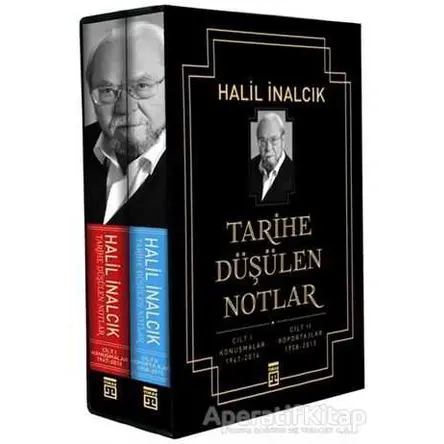 Tarihe Düşülen Notlar (2 Cilt Takım Kutulu) - Halil İnalcık - Timaş Yayınları