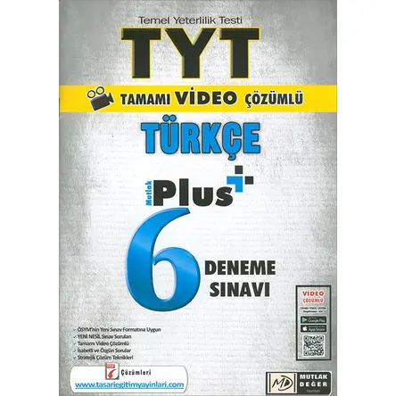 Tasarı 2021 TYT Türkçe 6 Plus Video Çözümlü Deneme