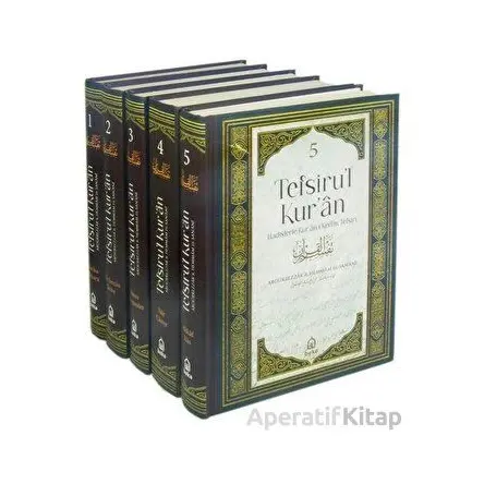 Tefsirul Kuran Hadislerle Kuran-ı Kerim Tefsiri Seti - 5 Kitap Takım