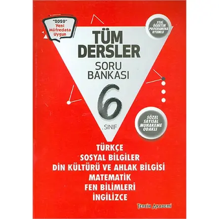 Tercih Akademi 6.Sınıf Tüm Dersler Soru Bankası