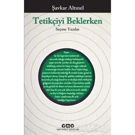 Tetikçiyi Beklerken - Şavkar Altınel - Yapı Kredi Yayınları