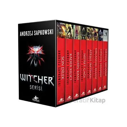 The Witcher Serisi Kutulu Özel Set (8 Kitap) - Andrzej Sapkowski - Pegasus Yayınları