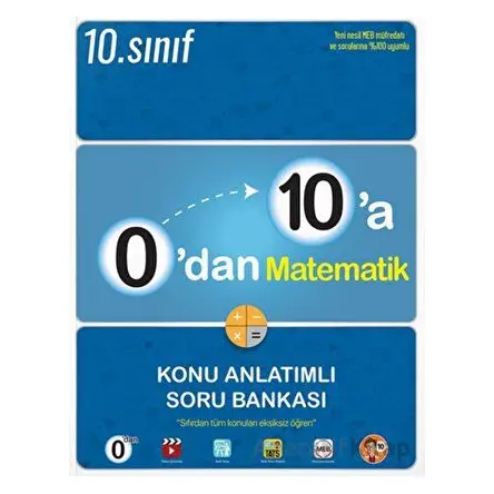 Tonguç 0’dan 10’a Matematik Konu Anlatımlı Soru Bankası