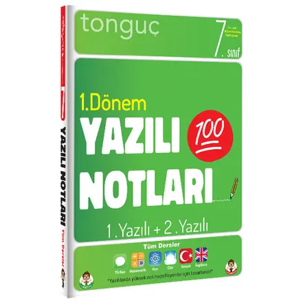 Tonguç 7.Sınıf Yazılı Notları 1.Dönem 1 ve 2.Yazılı