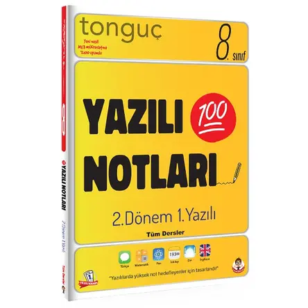 Tonguç 8.Sınıf Yazılı Notları 2.Dönem 1.Yazılı