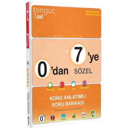 Tonguç Akademi 0’dan 7’ye Sözel Konu Anlatımlı Soru Bankası