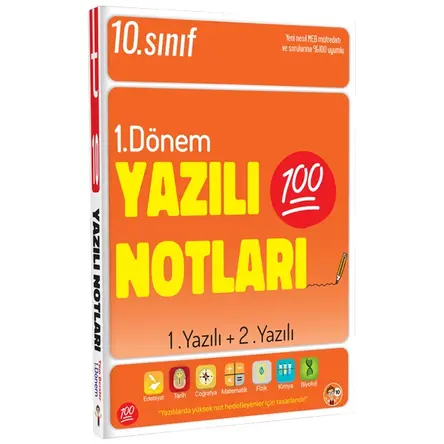 Tonguç Akademi 10. Sınıf Yazılı Notları 1. Dönem 1 ve 2. Yazılı