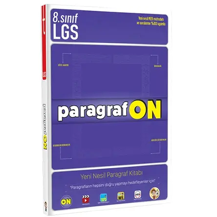 Tonguç Akademi 8. Sınıf LGS ParagrafON Yeni Nesil Paragraf Kitabı