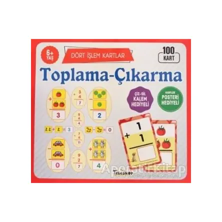 Toplama Çıkarma 6 Yaş Dört İşlem Kartlar - Kolektif - Teleskop Popüler Bilim