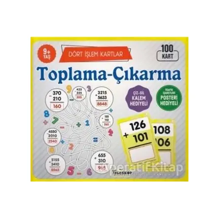 Toplama Çıkarma 9 Yaş Dört İşlem Kartlar - Kolektif - Teleskop Popüler Bilim