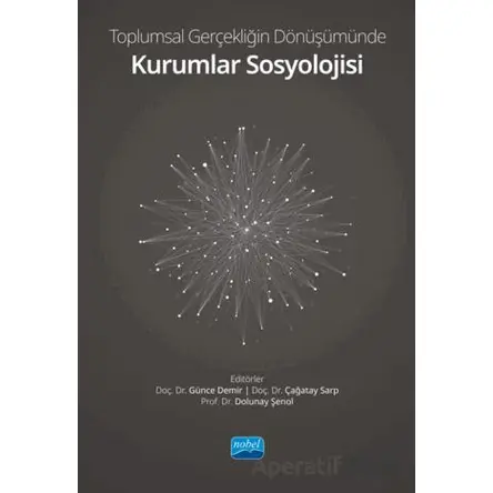 Toplumsal Gerçekliğin Dönüşümünde Kurumlar Sosyolojisi - Kolektif - Nobel Akademik Yayıncılık