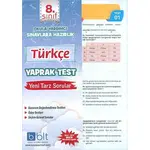 Bulut 8.Sınıf Türkçe Yaprak Test