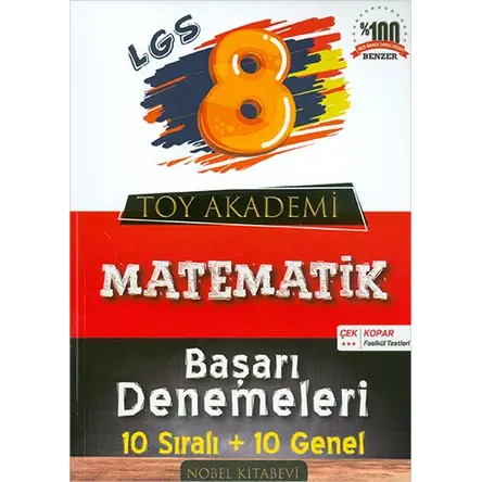 Toy Akademi 8.Sınıf LGS Matematik Başarı Denemeleri