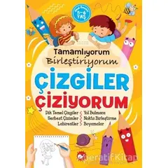 Tamamlıyorum Birleştiriyorum - Çizgiler Çiziyorum - Tuba Öztürk - Beyaz Balina Yayınları