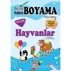 Renkli Kalem Boyama / Hayvanlar - Türkan Ada Kömürcü - Yağmur Çocuk