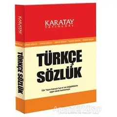Türkçe Sözlük - Kolektif - Karatay Yayınları