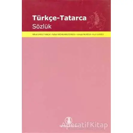 Türkçe - Tatarca Sözlük - Kolektif - Türk Dil Kurumu Yayınları