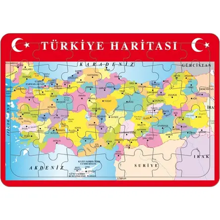 Türkiye Haritası Hikayeli Yapboz 42 Parça - El Ele İlk Adım Yayınları