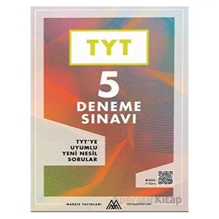 TYT 5 Deneme Sınavı Video Çözümlü Marsis Yayınları