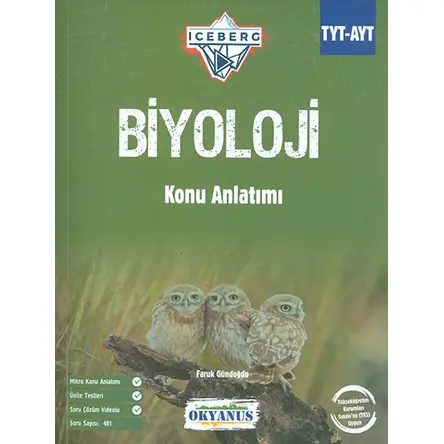 TYT-AYT Biyoloji Iceberg Konu Anlatımı Okyanus Yayınları