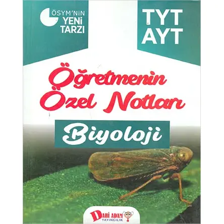 TYT AYT Biyoloji Öğretmenin Özel Notları Dahi Adam Yayınları