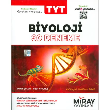 TYT Biyoloji 30 Deneme Miray Yayınları