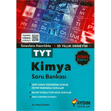 TYT Kimya Konu Özetli Soru Bankası (2020-2021) Aydın Yayınları