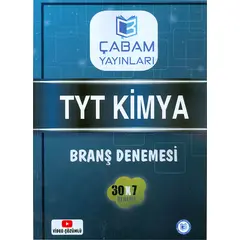TYT Kimya Video Çözümlü Branş Denemesi Çabam Yayınları