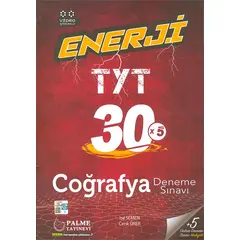 TYT Coğrafya Enerji 30 Deneme Sınavı Palme Yayınları