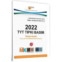 A Yayınları 2022 YKS TYT Tıpkı Basım Çıkmış Sorular