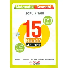 Palme 15 Günde Son Tekrar Matematik ve Geometri Soru Kitabı