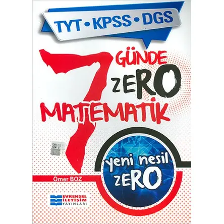 TYT KPSS DGS Yeni Nesil Zero Matematik - Kolektif - Evrensel İletişim Yayınları