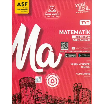 TYT Matematik 1 Çek Kopart Akıllı Soru Bankası Föyü ASF Soru Kalesi Yayınları
