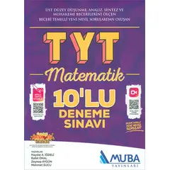TYT Matematik 10 lu Deneme Sınavı Muba Yayınları