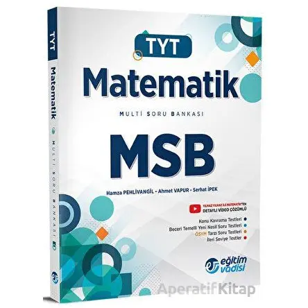 TYT Matematik MSB Multi Soru Bankası Video Çözümlü Eğitim Vadisi Yayınları