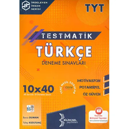 Bilinçsel TYT Testmatik Türkçe Deneme Sınavları