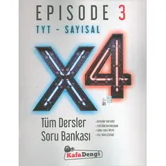 Kafa Dengi TYT Sayısal X4 Tüm Dersler Soru Bankası Episode-3 (Kampanyalı)