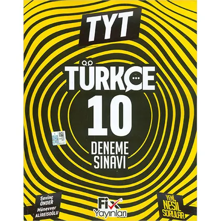 TYT Türkçe 10 Denemeleri Fix Yayınları
