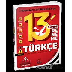 TYT Türkçe 13 Günde 13x40 Branş Denemeleri Hamza Kaya Arı Yayıncılık