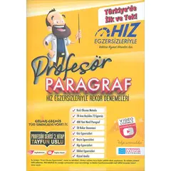 Profesör Paragraf - Hız Egzersizleriyle Rekor Denemeleri - Tayfun Uslu - Evrensel İletişim Yayınları