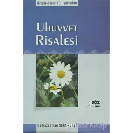 Uhuvvet Risalesi Cep boy - Bediüzzaman Said-i Nursi - Söz Basım Yayın