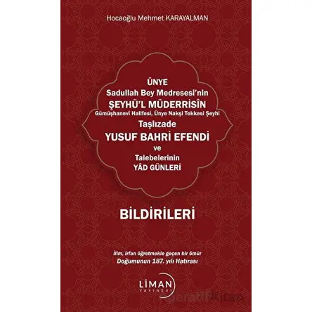 Ünye Sadullah Bey Medresesinin Şeyhül Müderrisin Gümüşhane Halifesi, Ünye Nakşi Tekkesi Şeyhi Taşlız