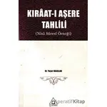 Kıraat-ı Aşere Tahlili (Nisa Suresi Örneği) - Yaşar Akaslan - Üniversite Yayınları