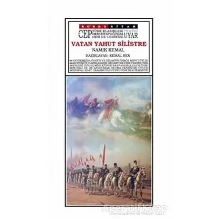 Vatan Yahut Silistre (Cep Boy) - Namık Kemal - Bordo Siyah Yayınları