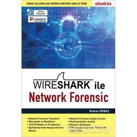 Wireshark ile Network Forensic (Eğitim Videolu) - Rıdvan Erbaş - Abaküs Kitap