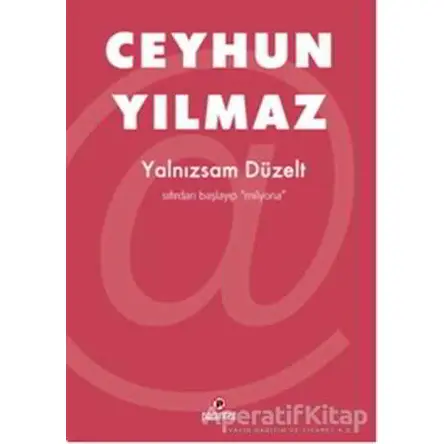 Yalnızsam Düzelt - Ceyhun Yılmaz - Parantez Yayınları