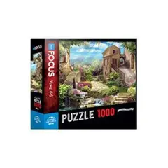 Old Houses And Flowers Eski Evler Ve Çiçekler 1000 Parça Puzzle Blue Focus Games