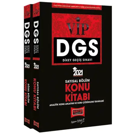 Yargı 2021 DGS VIP Sayısal – Sözel Bölüm Konu Kitabı Seti